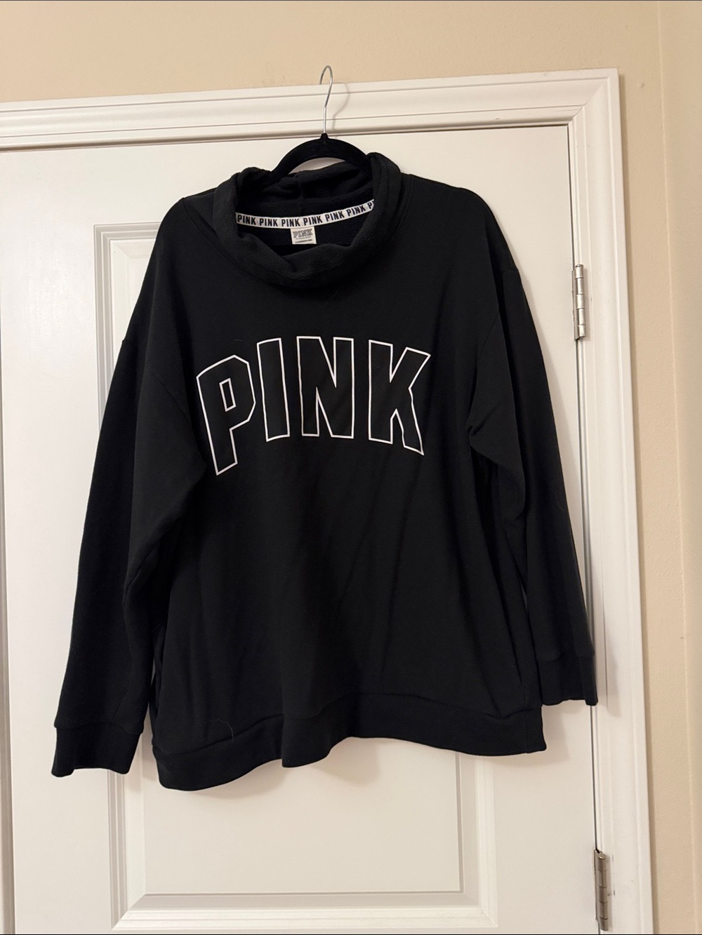Victoria's Secret PINK Black Sweatshirt XL